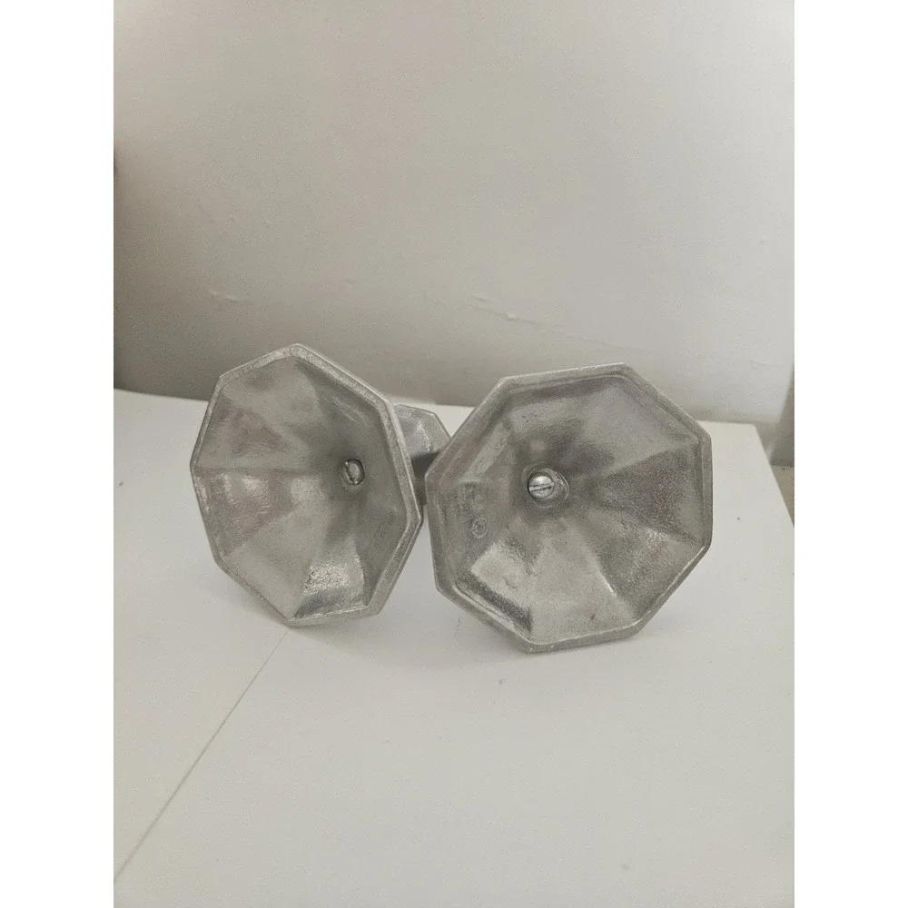 vintage pewter Pedestal‎ candle holder